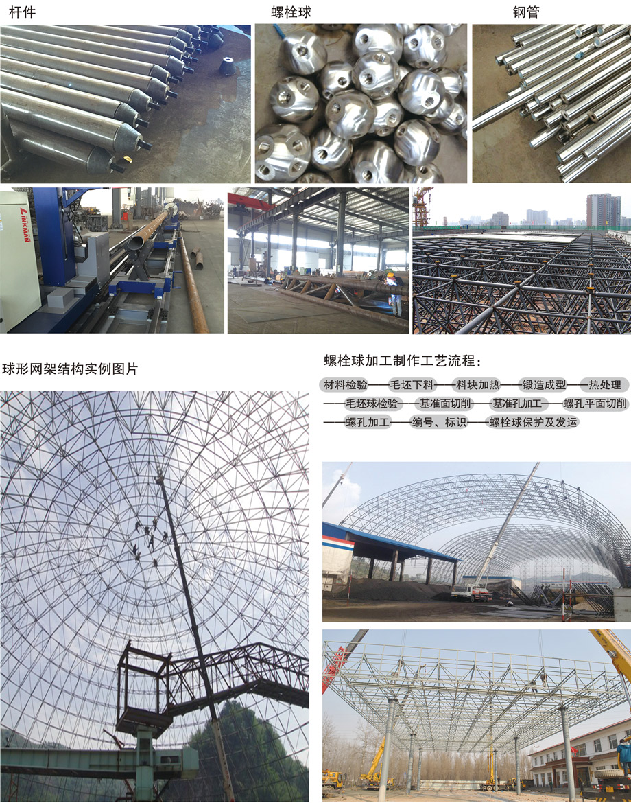 恒达产品—螺栓球网架结构